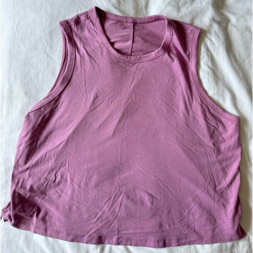 lululemon athletica Sleeveless Muscle Tank in Mauve Pink
